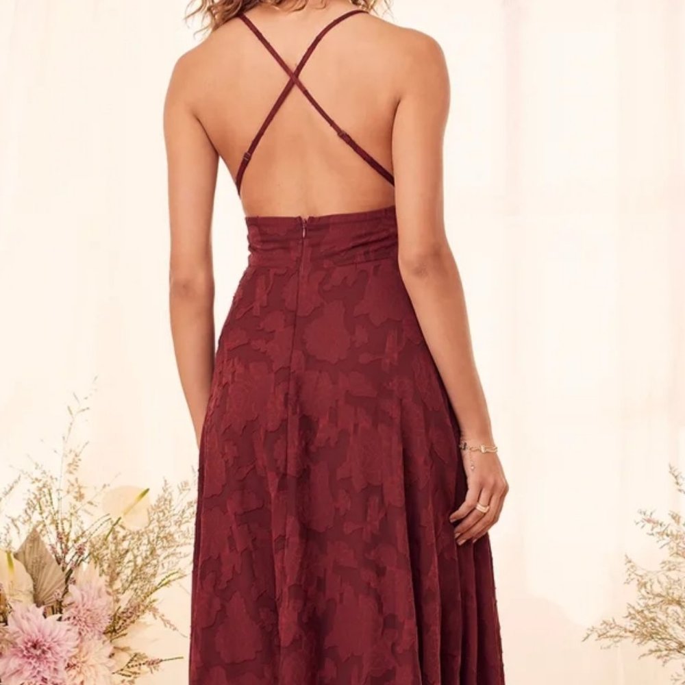 Brand New with Tags, Lulu's Burgundy Dress
